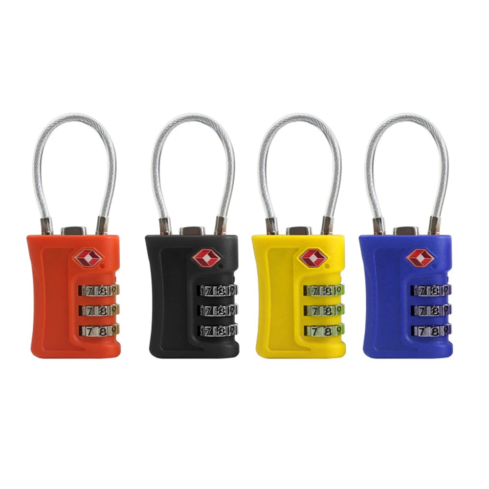 TSA-Approved Travel Lock — 3-Digit Combination, Zinc Alloy Anti-Theft