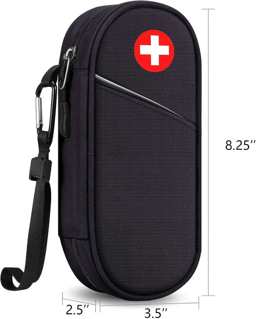 Organizador de Medicamentos para Viaje — Compacto y Resistente al Agua