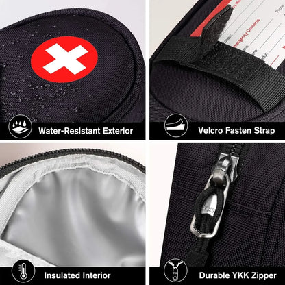 Organizador de Medicamentos para Viaje — Compacto y Resistente al Agua