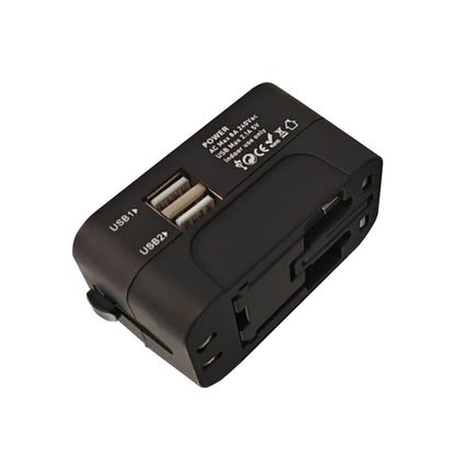 Adaptador de Corriente Universal con 2 Puertos USB — Viaja sin Preocupaciones