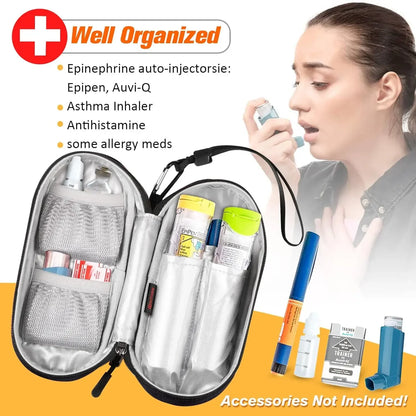 Organizador de Medicamentos para Viaje — Compacto y Resistente al Agua