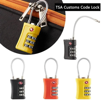 TSA-Approved Travel Lock — 3-Digit Combination, Zinc Alloy Anti-Theft